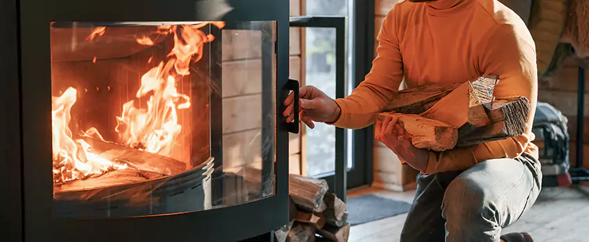 Residential Fireplace Ceramic Glass Installation in Hillman, ON