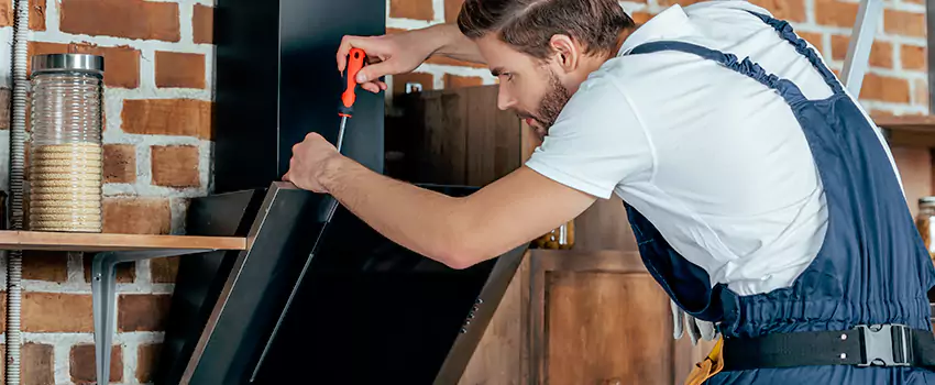 Old Rusted Metal Fireplace Repair And Replacement in Gosfield South, ON